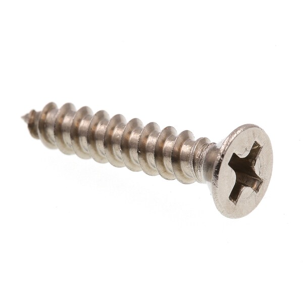 Prime-Line Sheet Metal Screw, Self-Tap, Flat, Phil Dr No. 6 X 3/4in 18-8 Stainless Steel 25PK 9016242 - main